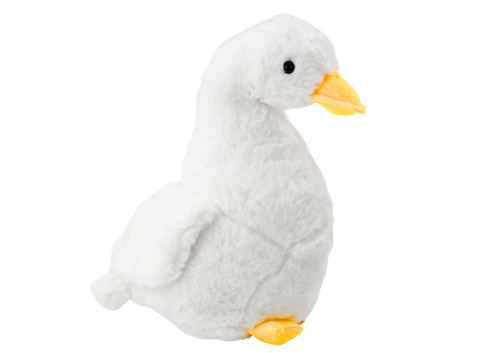 Biała Pluszowa Gęś Maskotka Przytulanka Pluszak Kaczka 30 cm