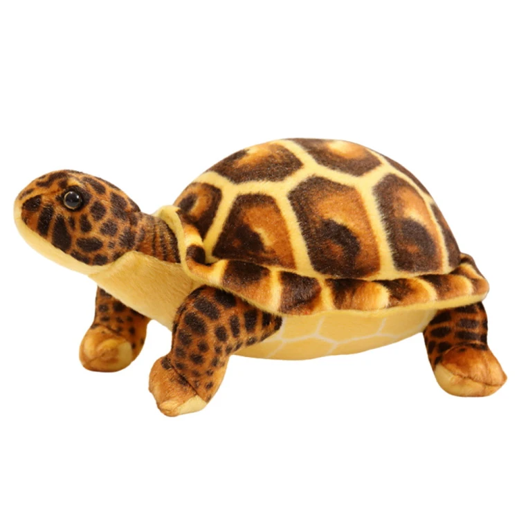 Maskotka Pluszowa Żółw Przytulanka Pluszak Brązowy 25cm