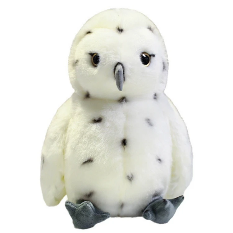 Pluszowa Sowa Ptak Pluszak Maskotka Przytulanka Biała 23cm