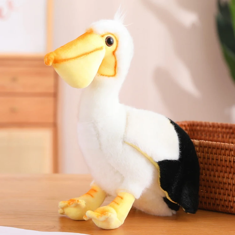 Pluszowy Pelikan Ptak Pluszak Maskotka Przytulanka 24cm