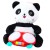 Pluszowa Panda Z Bębenkami Maskotka Przytulanka Światła Dźwięki