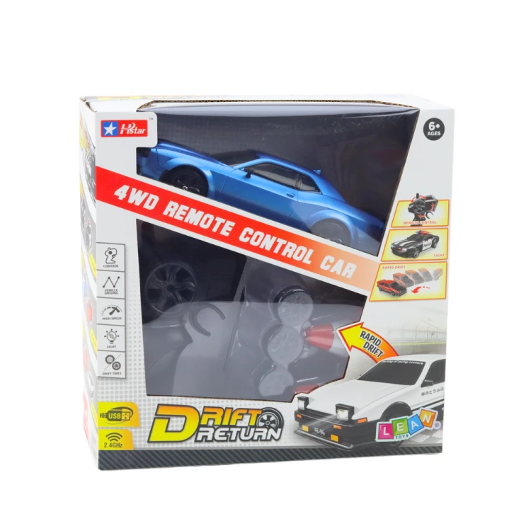 Auto Sportowe Drift Wymienne Koła Zdalnie Sterowany RC 4WD Niebieskie Sport