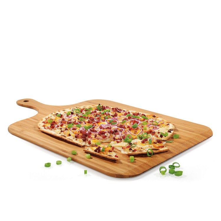 Łopata prostokątna do serwowania pizzy, tarty, flammekueche, 51,5 x 32 x 1 cm, bambus