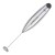 Spieniacz do mleka na stojaku, 23 cm, metaliczny błyszczący