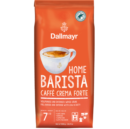 Kawa ziarnista mieszana Dallmayr Home Barista Caffe Crema Forte 1000 g.