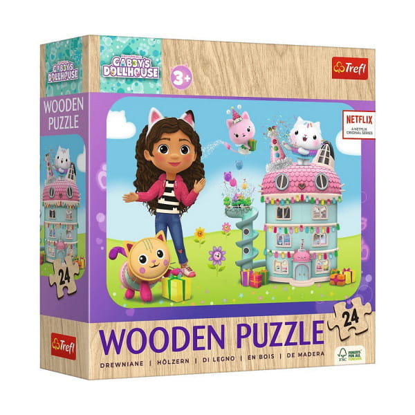 Puzzle drewniane 24 Wesoła Gabby i przyjaciele - Trefl
