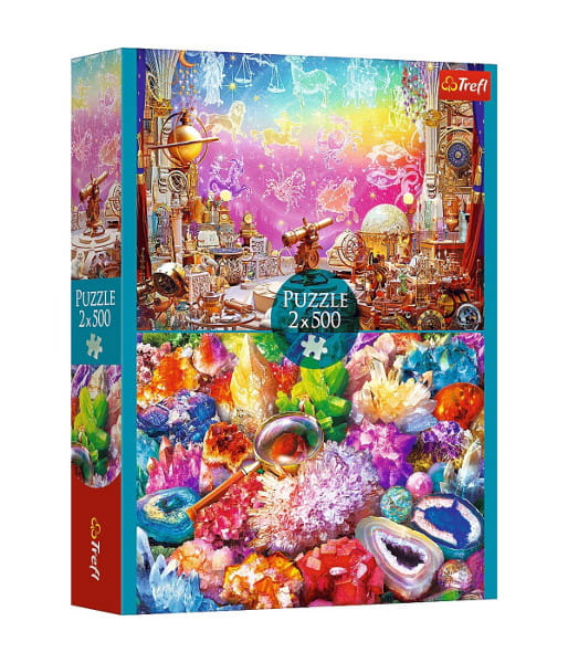 Puzzle 2x500 Kosmos i kryształy - Trefl