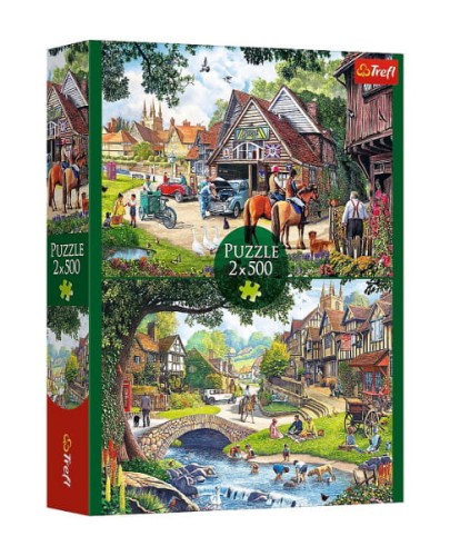 Puzzle 2x500 Sielankowe życie - Trefl