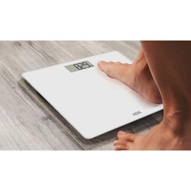 Waga łazienkowa, do 180 kg, 30 x 30 cm, biała