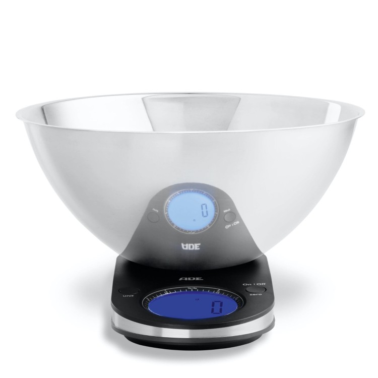 Waga kuchenna z miską, do 5 kg, 2,0 l, 25 x 29 x 14 cm