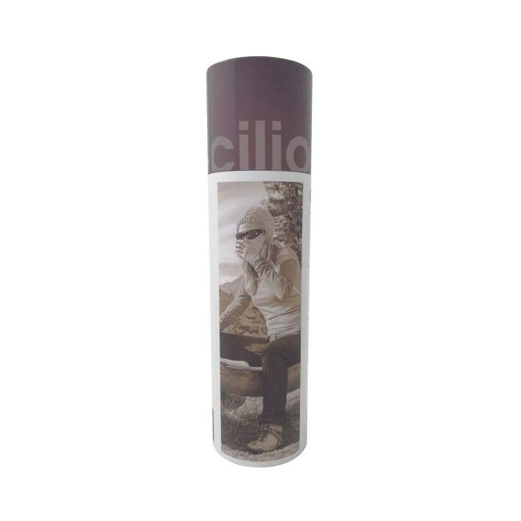 Butelka termiczna, stalowa czarna, 500 ml