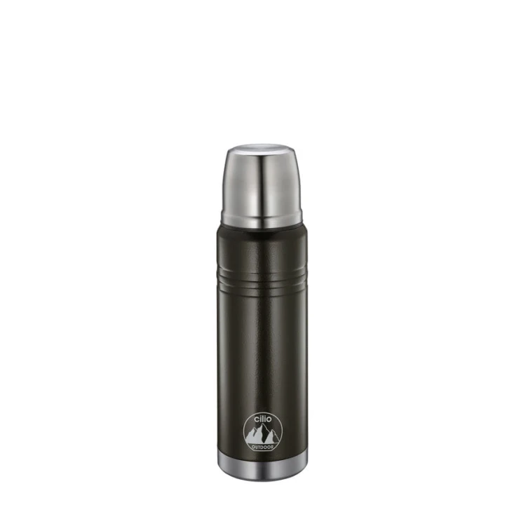 Stalowy termos, 0,5 l, śred.7,5 cm, wys. 25,5 cm