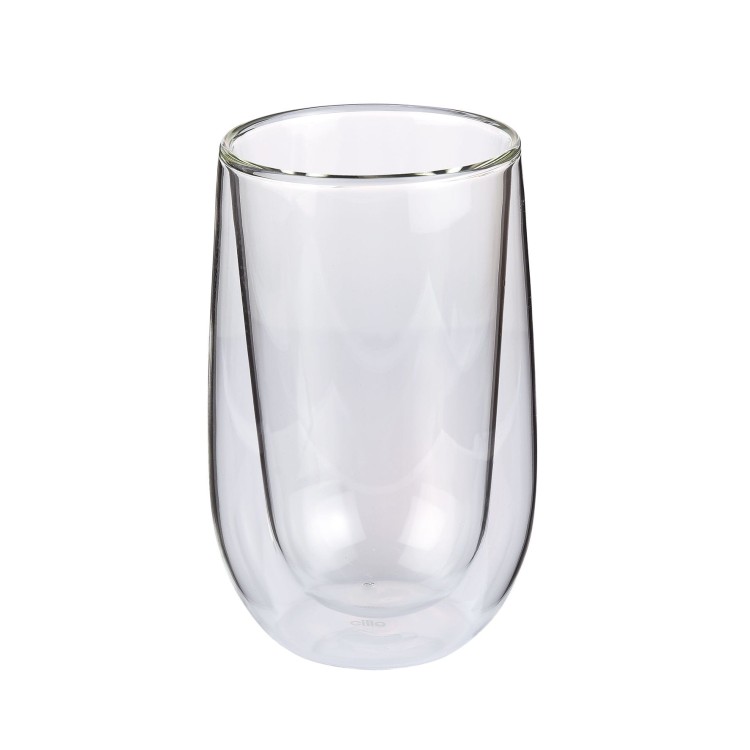 Dwie szklanki do latte macchiato, podwójne ścianki, 0,35 l, śred. 9 x 14 cm