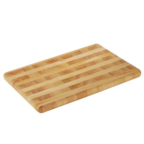 Deska do krojenia typu end grain, kauczukowiec, 51x35x3,2 cm