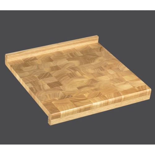 Stolnica typu end grain, kauczukowiec, 39x39x4,5cm