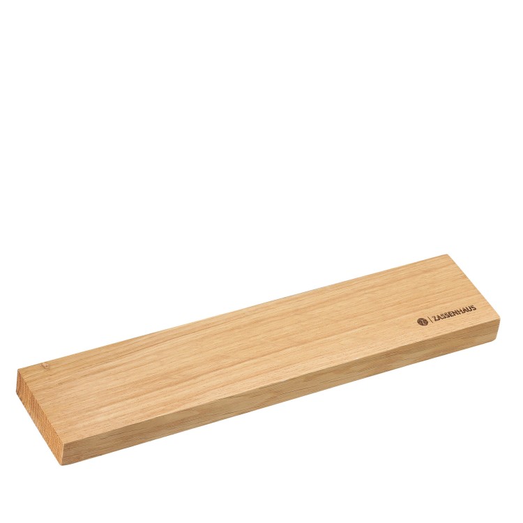 Magnetyczna listwa na 3 noże, drewno dębowe, 30 cm