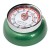 Timer mechaniczny, śred. 7 x 3 cm, zielony metaliczny