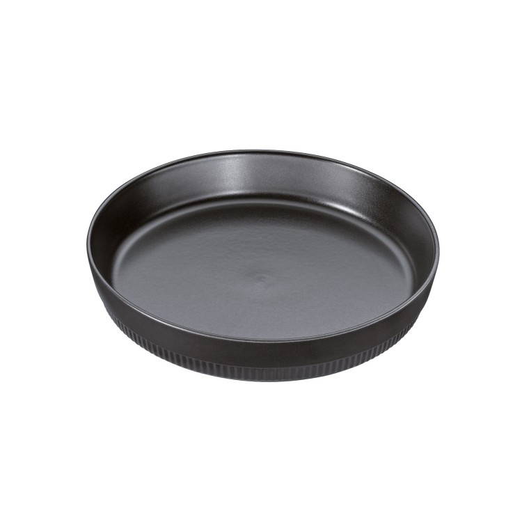 Naczynie żaroodporne, ceramika, 1,7 l, śred. 28 cm, czarne