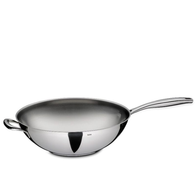 Wok stalowy, śred. 32 x 9,5 cm