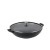 Wok ze szklaną pokrywą, żeliwo emaliowane, śred.36 cm, 4 l, wys. 10 cm, czarny