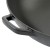 Wok ze szklaną pokrywą, żeliwo emaliowane, śred.36 cm, 4 l, wys. 10 cm, czarny