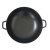 Wok ze szklaną pokrywą, żeliwo emaliowane, śred.36 cm, 4 l, wys. 10 cm, czarny