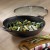 Wok ze szklaną pokrywą, żeliwo emaliowane, śred.36 cm, 4 l, wys. 10 cm, czarny