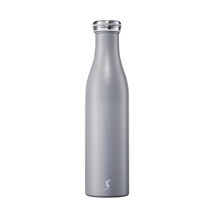 Butelka termiczna, stalowa, 0,75 l, szara