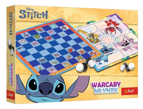 Gra Warcaby i Młynek Lilo&Stitch - Trefl