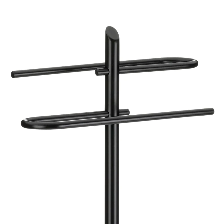 Wieszak na ręczniki, śred.25,5 cm, wys. 88 cm, czarny