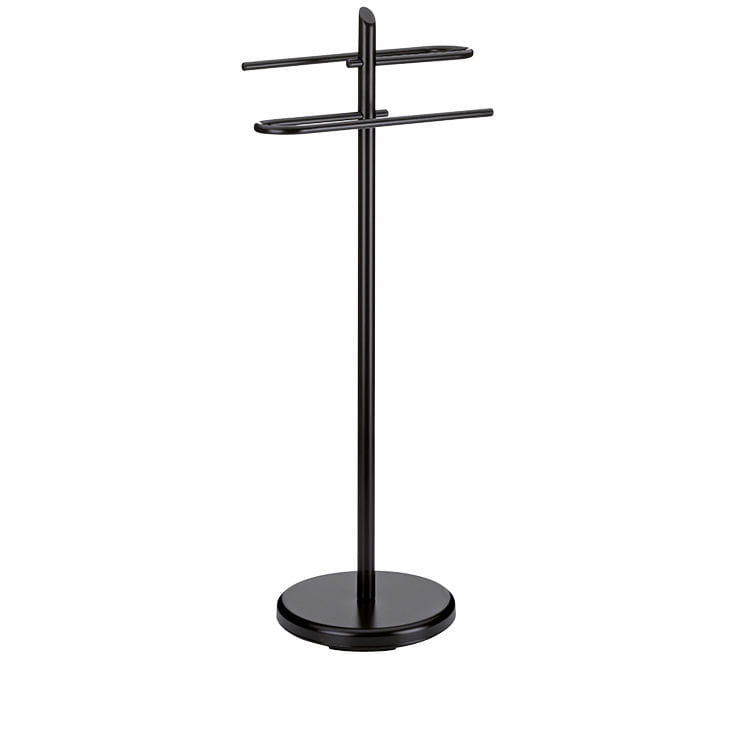 Wieszak na ręczniki, śred.25,5 cm, wys. 88 cm, czarny