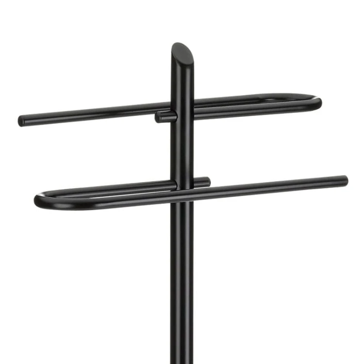 Wieszak na ręczniki, śred.25,5 cm, wys. 88 cm, czarny