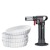 Zestaw do creme brulee, 5 el., palnik + 4 porcelanowe miseczki