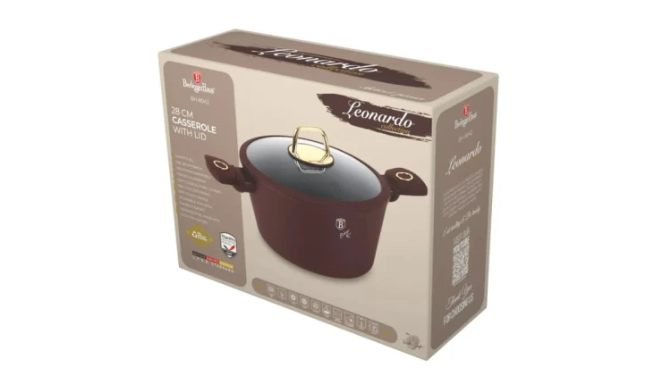 Garnek z pokrywką 28cm BerlingerHaus Leonardo BH-8042