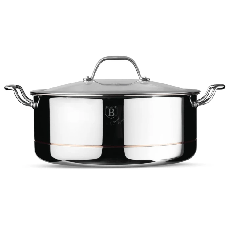 Garnek z pokrywką 28 cm Copper Touch Collection BerlingerHaus BH-8816