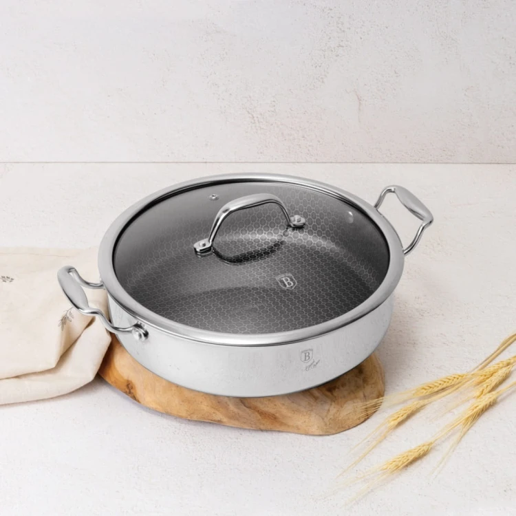 Garnek niski z pokrywką 28 cm BerlingerHaus Eternal Collection BH-8515
