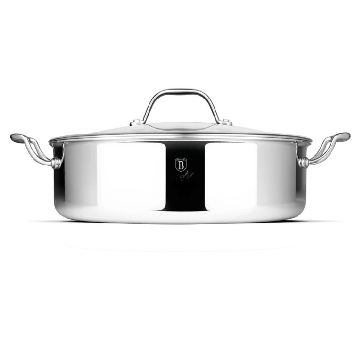 Garnek niski z pokrywką 28 cm BerlingerHaus Eternal Collection BH-8515