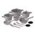 Zestaw 15el. garnki, patelnie, akcesoria BerlingerHaus Taupe BH-8111NN