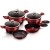 Zestaw 10 el. garnki i patelnie Berlinger Haus BH-1631 Black Burgundy
