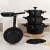 Zestaw 10-el garnki i patelnie BerlingerHaus BH-8197 Matte Black Collection