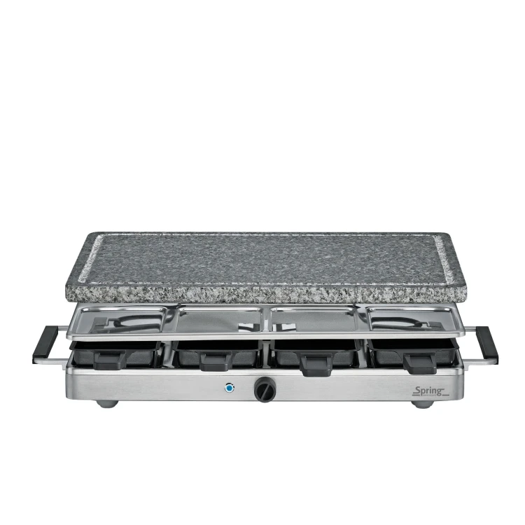 Raclette/grill stołowy, dla 8 os., granitowa płyta grillowa, 47,5 x 27 x 14 cm