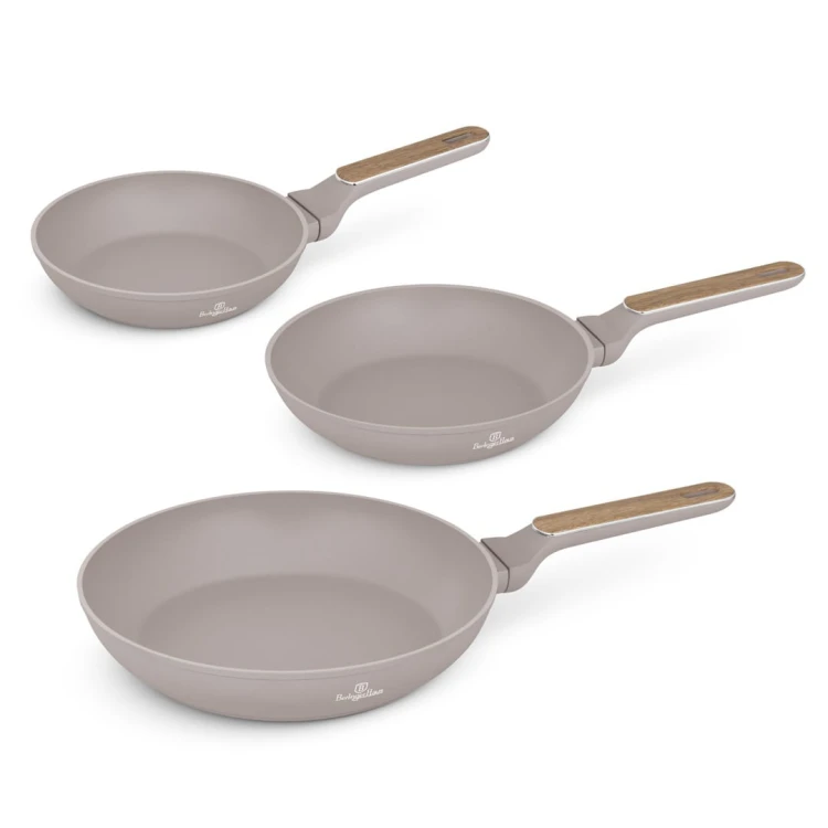 Zestaw 3 Patelni BerlingerHaus BH-8341 Taupe Nordic Collection