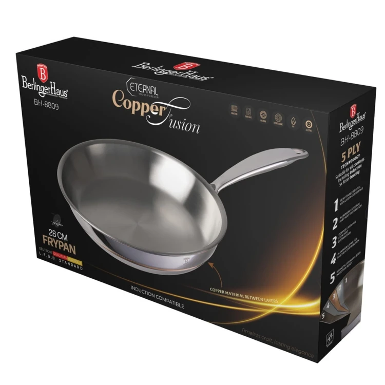 Patelnia 28 cm Copper Touch BerlingerHaus BH-8809