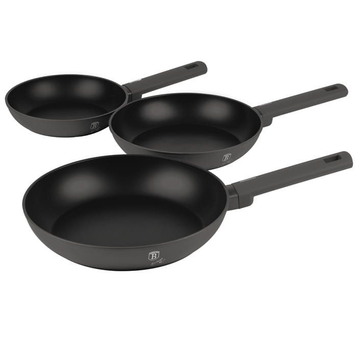 Zestaw 3 patelni BerlingerHaus Antracit BH-8138