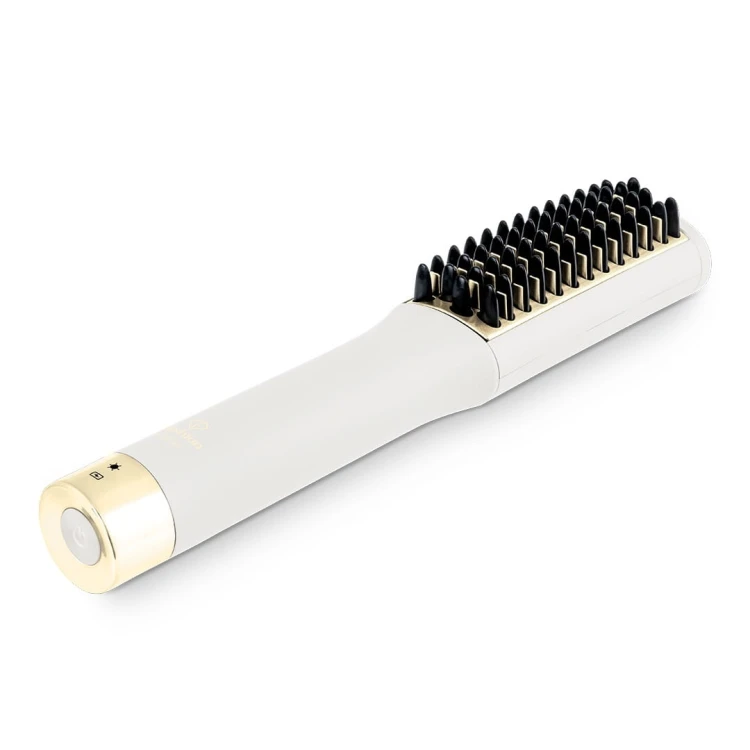 Mini prostujący grzebień do włosów FashionTV FTV-0148 Matte Cream Gold
