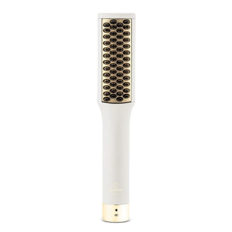 Mini prostujący grzebień do włosów FashionTV FTV-0148 Matte Cream Gold