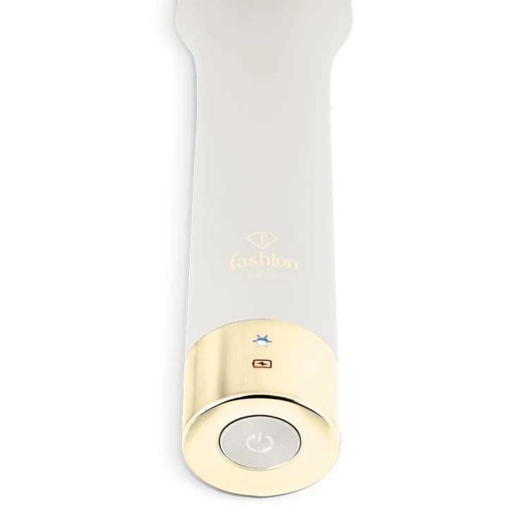 Mini prostujący grzebień do włosów FashionTV FTV-0148 Matte Cream Gold
