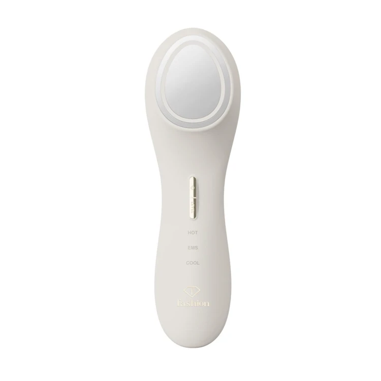 Masażer liftingujący do twarzy z funkcją ciepła i chłodzenia FashionTV FTV-0137 Matte Cream-Gold Collection