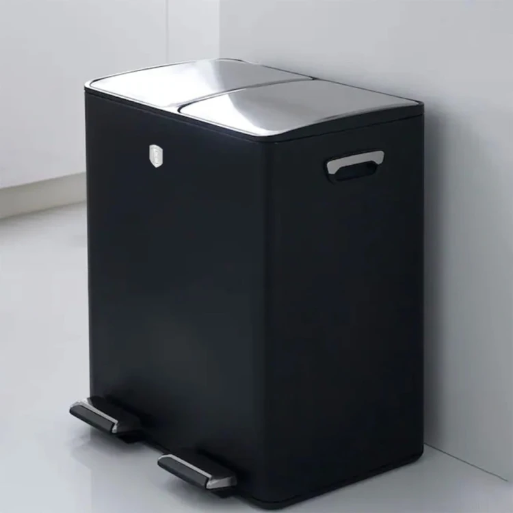 Kosz na śmieci dwukomorowy 2 x 30l BerlingerHaus BH-8883 Black Rose