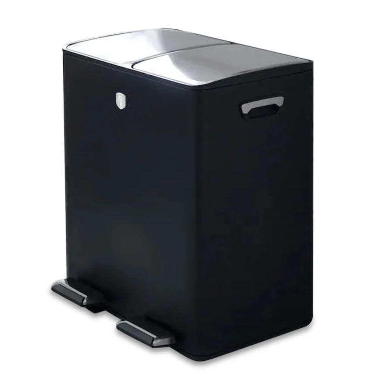 Kosz na śmieci dwukomorowy 2 x 30l BerlingerHaus BH-8883 Black Rose